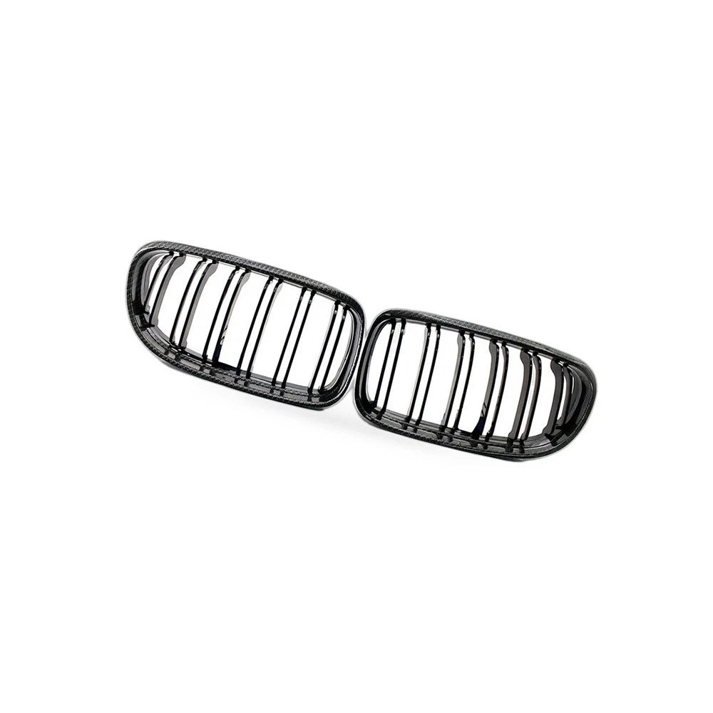Carbon Gloss Black Double Line Grille for BMW 3 E90 E91 (2009–2012)