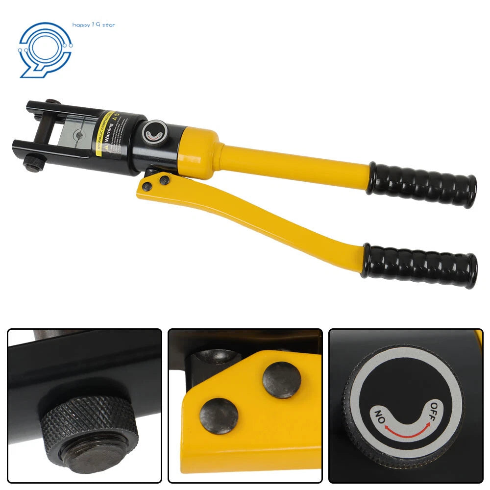 Hydraulic Crimper Tool with 11 Dies for Battery Cable Lug Terminals