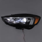 LED Headlight Pair for Ford Edge (2019â2024) with DRL, Clear Lens