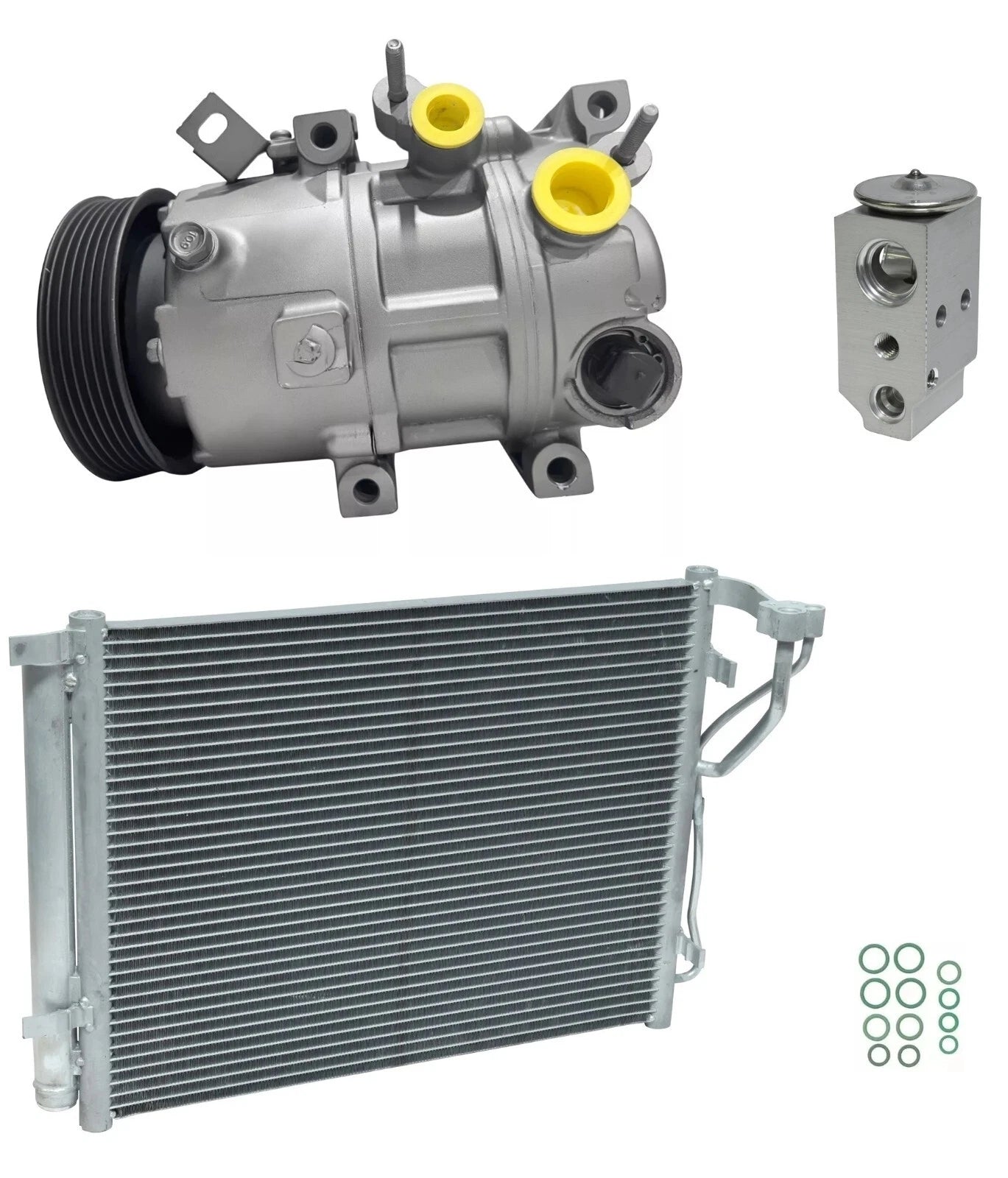 AC Compressor Kit With Condenser for Kia Optima 1.6L Turbo (2018–2019)