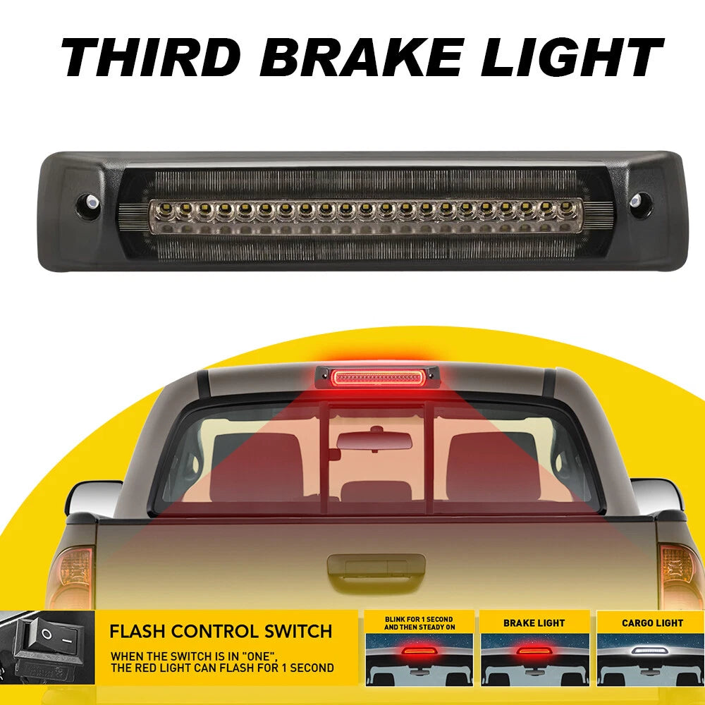 Smoke LED F1-Strobe 3rd Brake Light for Chevy Colorado/Canyon (2015–2022)