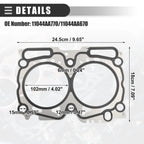 2 Pcs Cylinder Head Gasket for Subaru Forester 2.5L (2006–2013) No. 11044AA770