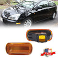 2X Amber Front Side Marker Lights for Honda Acura RSX Integra Civic (2002–2006)