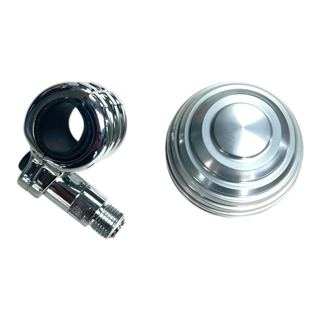 Steering Wheel Spinner Suicide Knob for Universal Fit Aluminum Silver (Any)