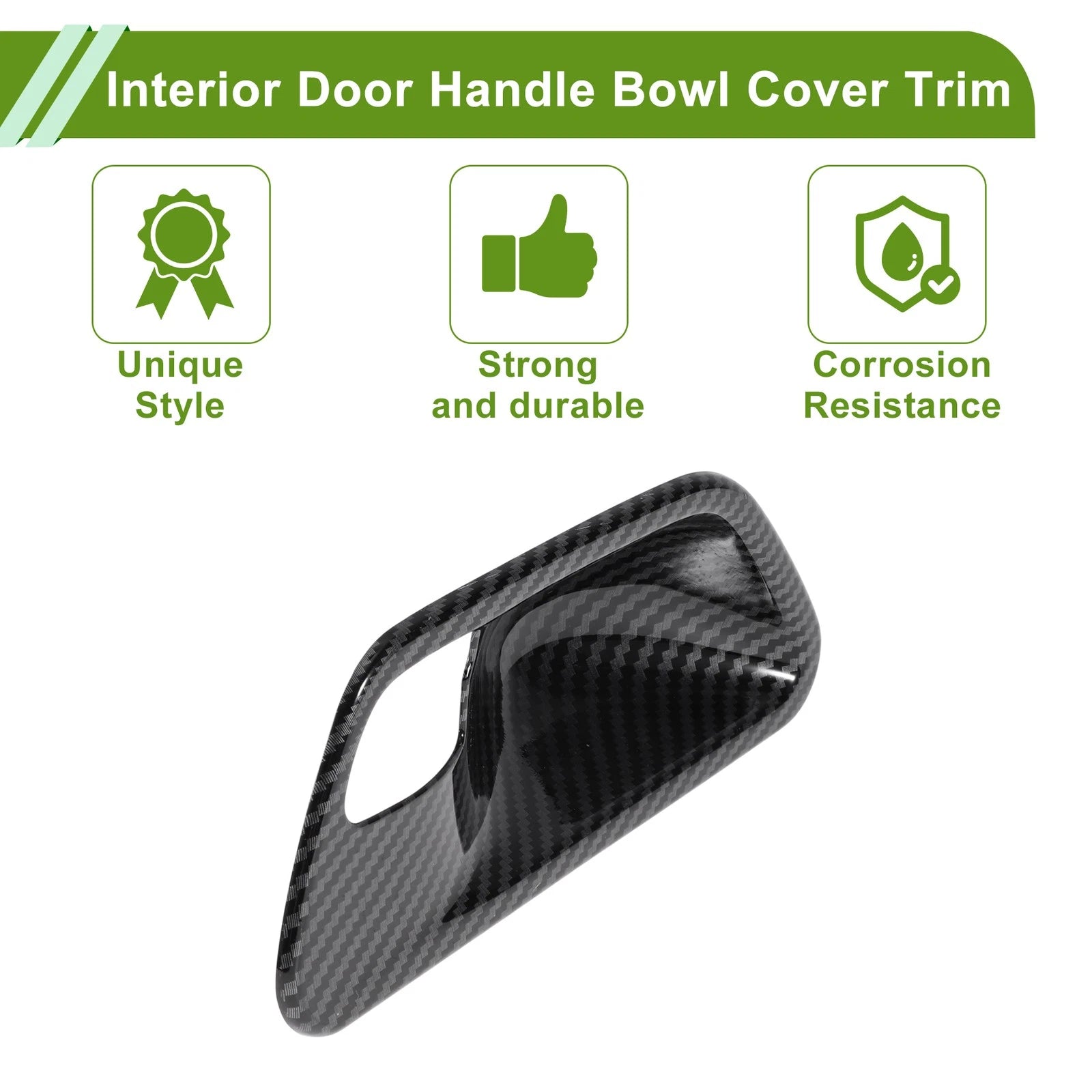 Set of 4 Interior Door Handle Bowl Cover Trim for BMW 3 Series (2013–2018) ABS