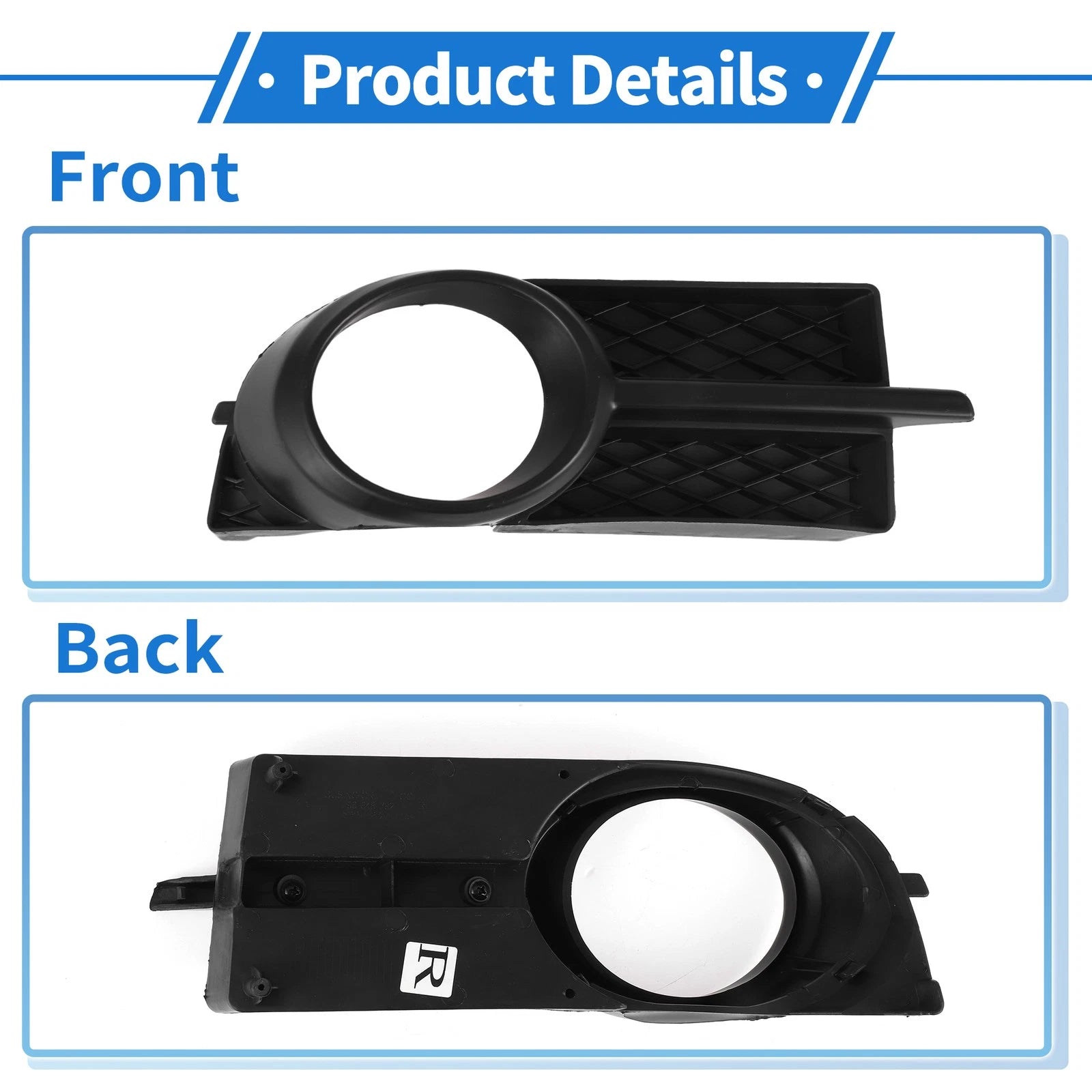 1 Pcs Fog Light Grill for Chevrolet Aveo (2007–2011) No. 96648784