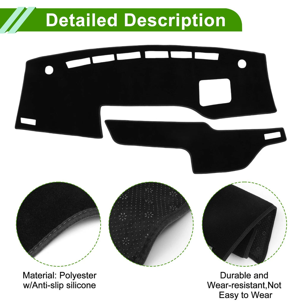Dashboard Cover Mat for Suzuki Solio (2021–2024) - Black, Set of 1