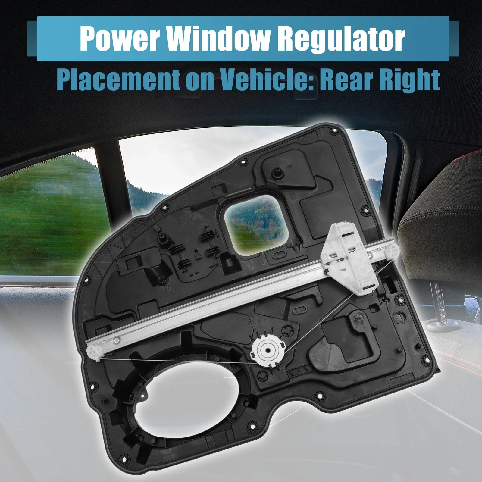 Rear Right Power Window Regulator for Dodge Ram 1500 Laramie SLT ST (2002-2023)