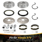 Front Brake Drum Wheel Cylinder Shoes Kit for Honda TRX300FW (1998–2000)