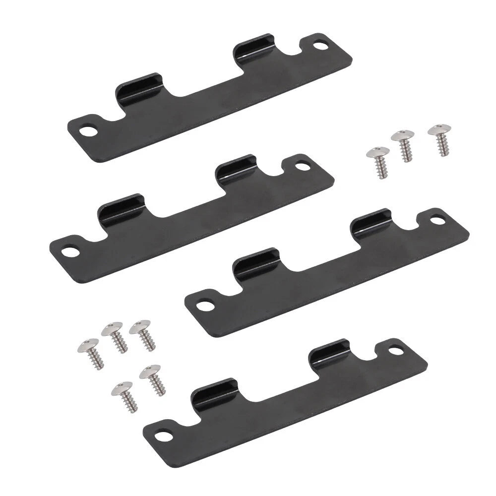 Tailgate Hinge Plates and Screws for Yamaha Rhino 450 600 700 (2004–2018)