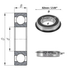 Deep Groove Ball Bearings 60/28NR2RS   28x52x12mm