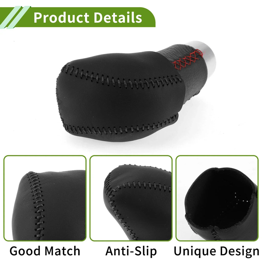 Car Gear Shift Knob Cover for Lexus RX350 2023-2024 Black Faux Leather