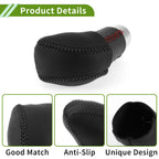 Car Gear Shift Knob Cover for Lexus RX350 2023-2024 Black Faux Leather