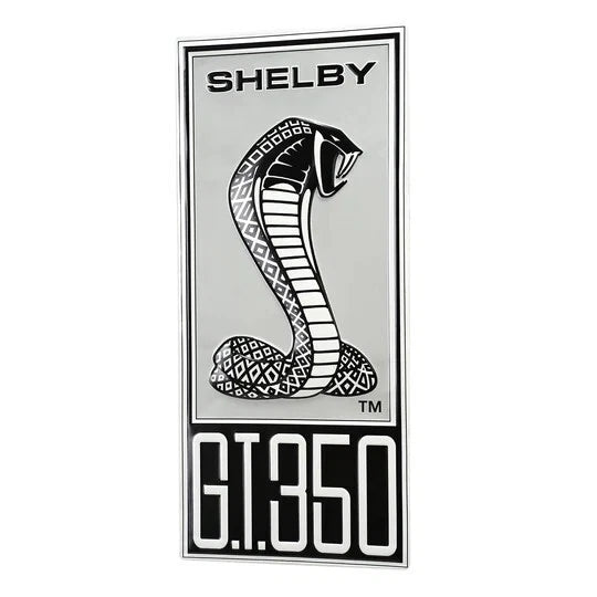 Shelby GT350 Embossed Metal Wall Sign for Man Cave (8.25" x 18.4")