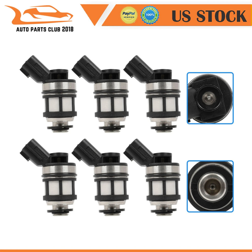 Set of 6 Fuel Injectors for Nissan Frontier Xterra (2001–2004) 3.3L
