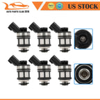 Set of 6 Fuel Injectors for Nissan Frontier Xterra (2001–2004) 3.3L