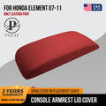 Leather Console Lid Armrest Cover for Honda Element (2007–2011) Red