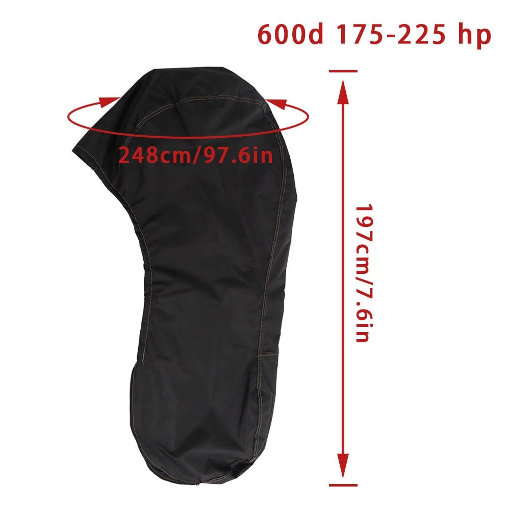 600D Waterproof Boat Motor Cover for Outboard 175-225 hp (Year Range)