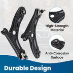 2X Front Lower Control Arms with Ball Joints for Volkswagen Jetta (2011-2018)