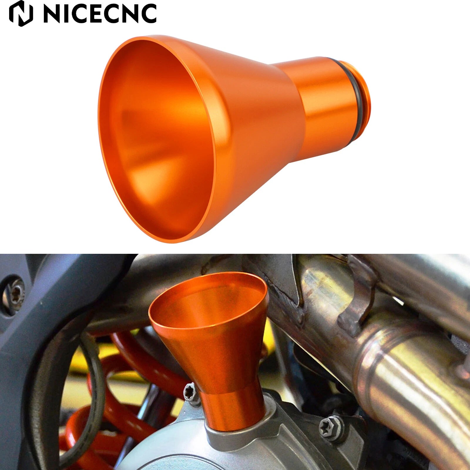 Oil Filler Funnel for KTM 85 125 250 300 350 450 SX SXF XC XCW XCF (2001–2022)