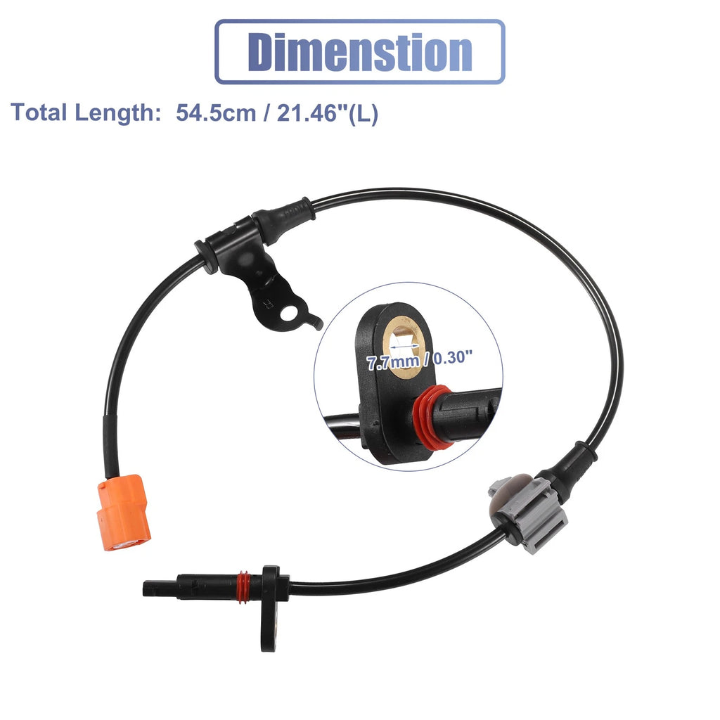 Rear Right ABS Wheel Speed Sensor No. 57470-SEA-013 for Honda Accord 