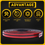 Set of 4 Rubber Body Molding Seal Trim for Windscreen Sunroof (EXV)