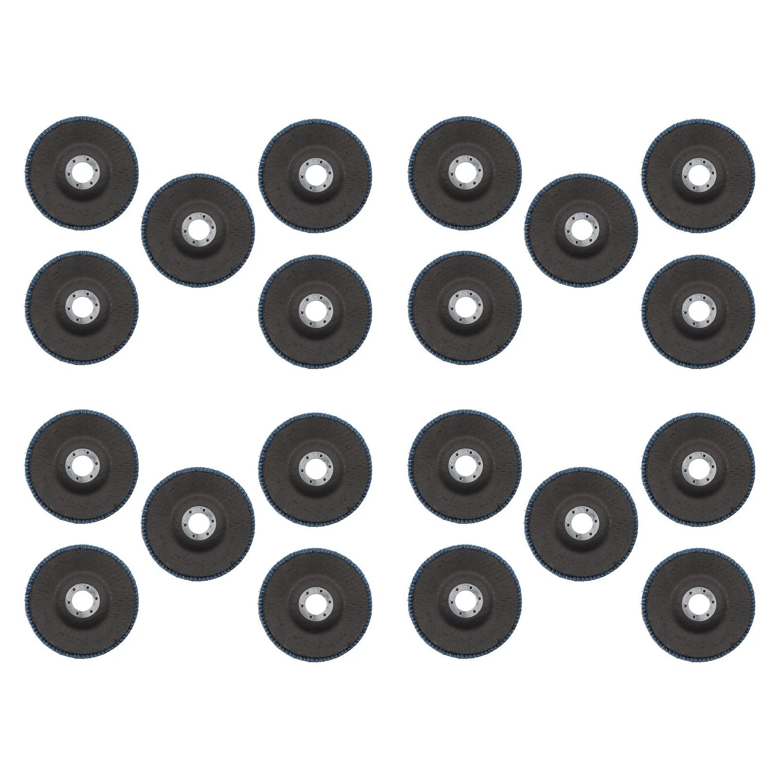 Set of 20 Ceramic Flap Wheels 4.5" x 7/8" 40 Grit for Angle Grinder