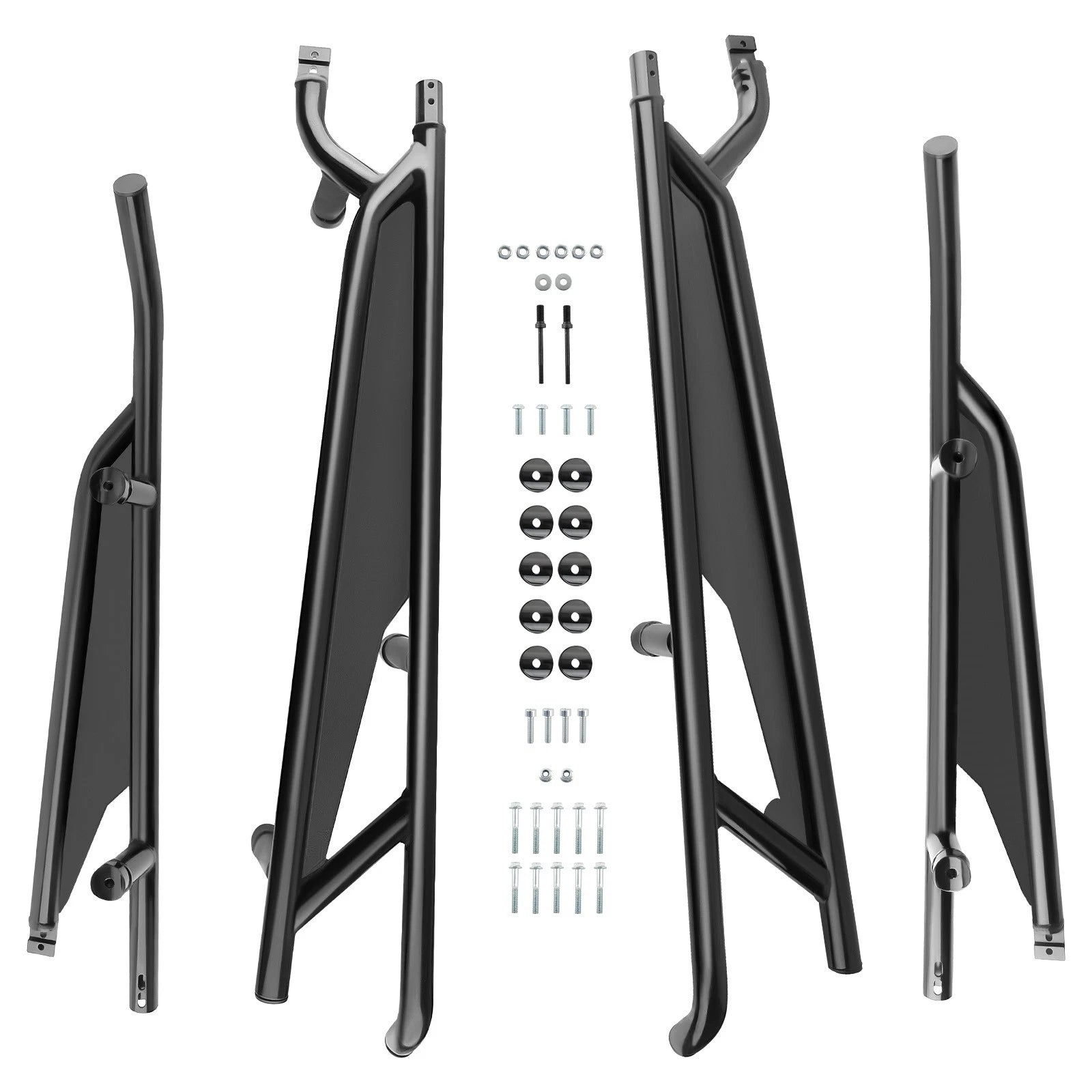 Black Nerf Bars Rock Sliders for Can-Am Maverick X3 Max (2017–2023) 715003888