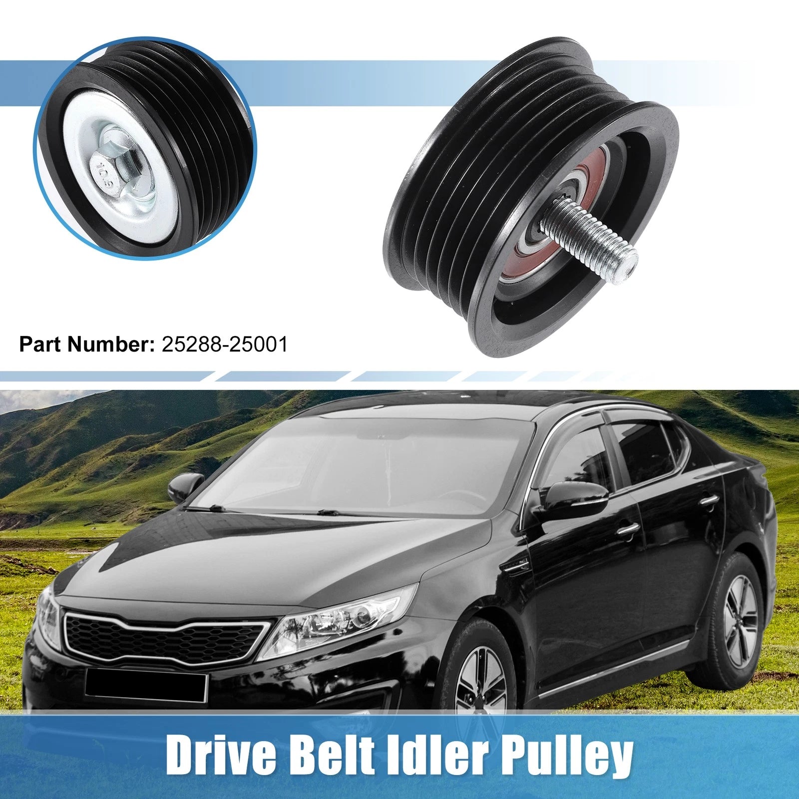 Upper Idler Pulley Tensioner No. 2528825001 for Kia Forte, Hyundai 