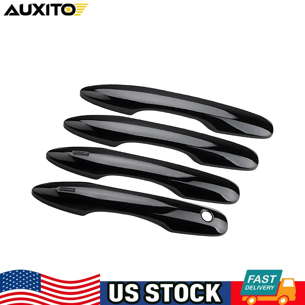 Set of 4 Gloss Black Exterior Door Handle Covers for Toyota Corolla (2020–2025)