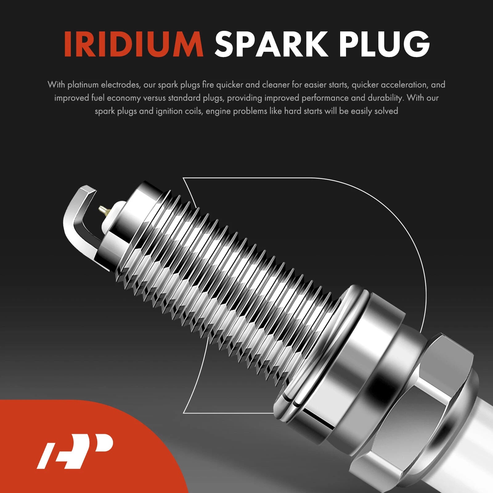 Set of 4 Ignition Coils & Iridium Spark Plugs for Honda Civic (2012–2015)