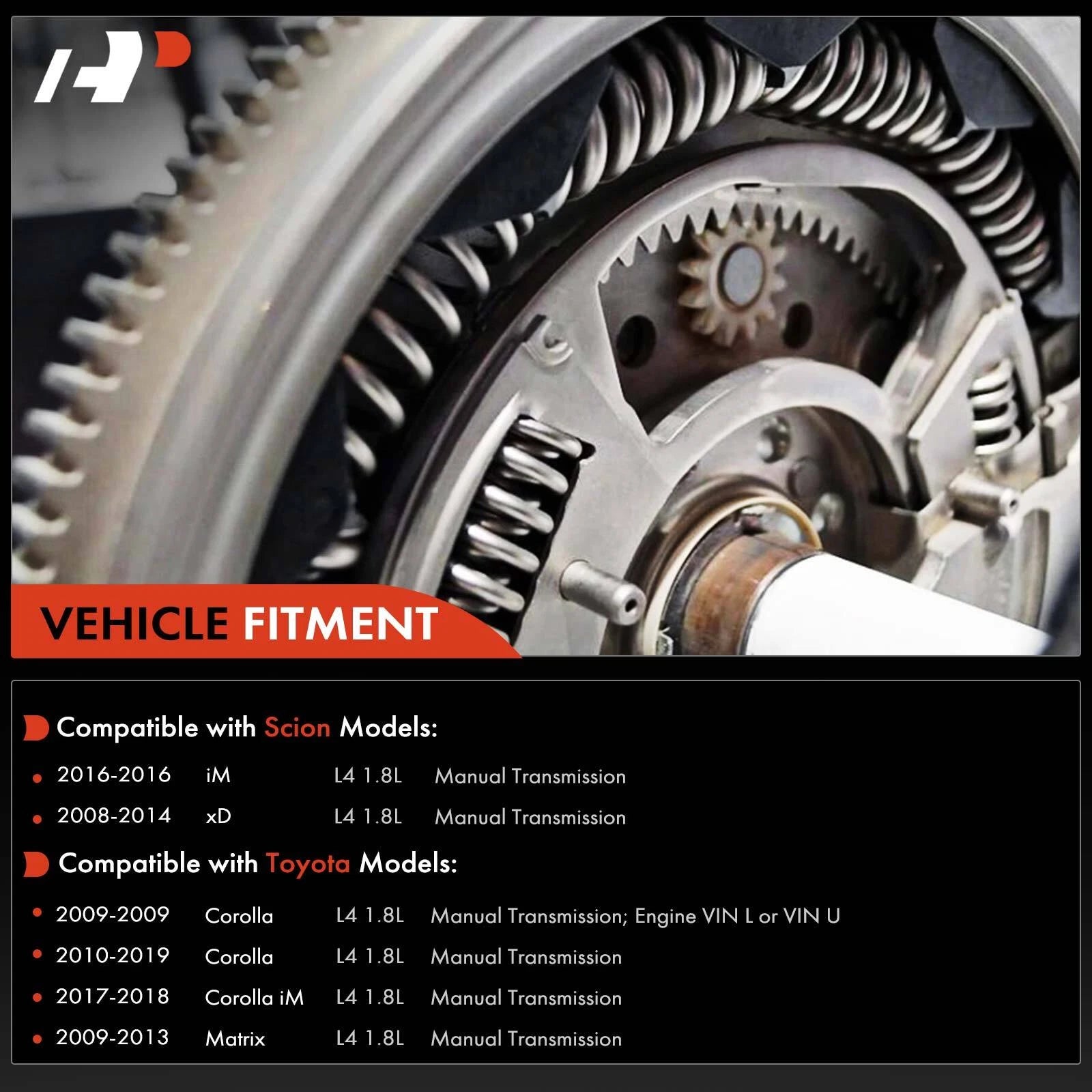 Clutch Flywheel for Scion iM Toyota Corolla Matrix (2009–2019)