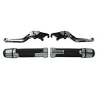 Titanium Extendable Brake Clutch Lever Grip Set for Yamaha YZF R1 R6