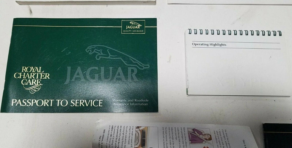 Owner Manuals Kit for Jaguar X-TYPE V6 2.5L 3.0L (2002)