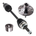 Front CV Axle Shaft + Wheel Hub Bearings for Honda Civic 1.8L EX DX LX GX (2006–2011)