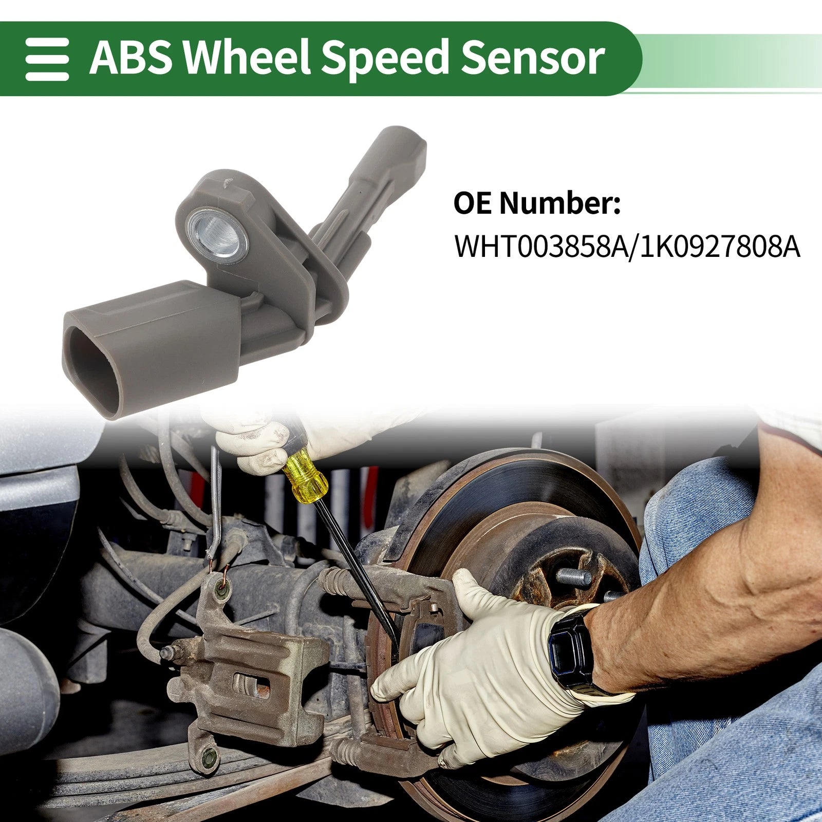 ABS Wheel Speed Sensor for Audi Q3 (2011–2018) No.WHT003858A/1K0927808A