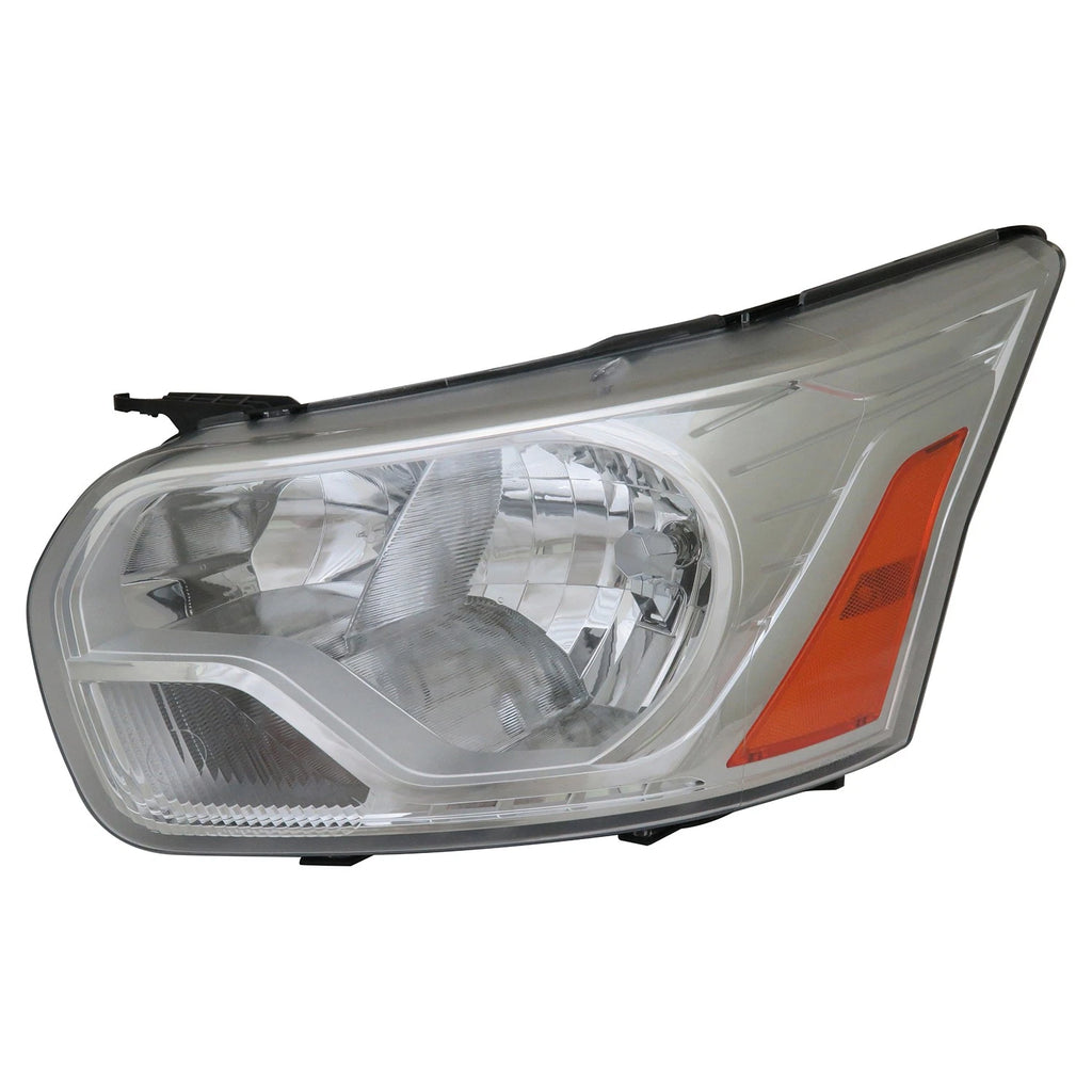 Replacement Chrome Driver Side Headlight Assembly w/o Logo-See Compatible Chart