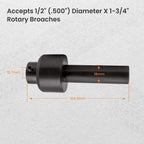 Rotary Broach Tool Holder for 3/4" Shank Broach (Fit 1/2" Shank)