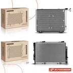 2X Radiator & AC Condenser Cooling Kit for Benz C280 (1994–1997)