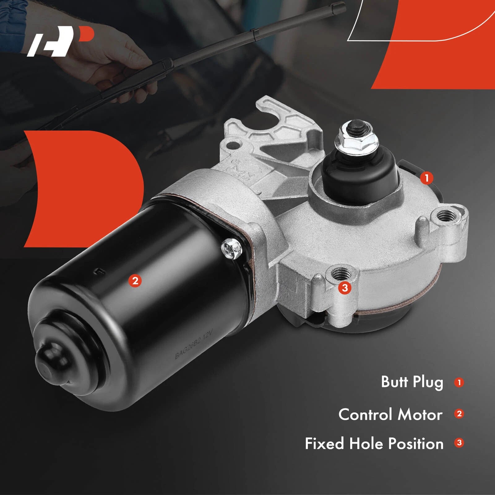 Front Windshield Wiper Motor for Chevrolet Silverado 1500 (2005-2006)