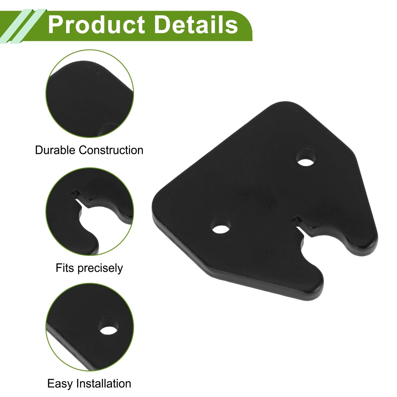 Set of 1 Sun Visor Repair Kit for Dodge Ram 1500 (2019–2023) Aluminum Alloy Black