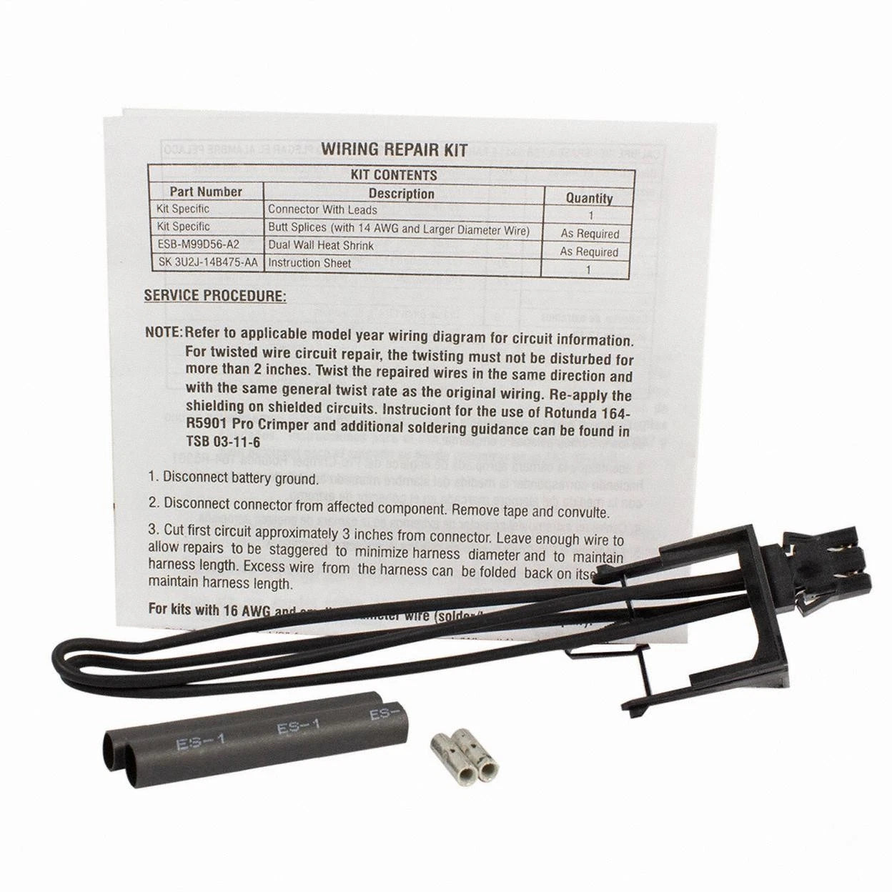 Motorcraft WPT-1075 Window Motor Connector for Ford Fiesta Taurus (2011–2019)