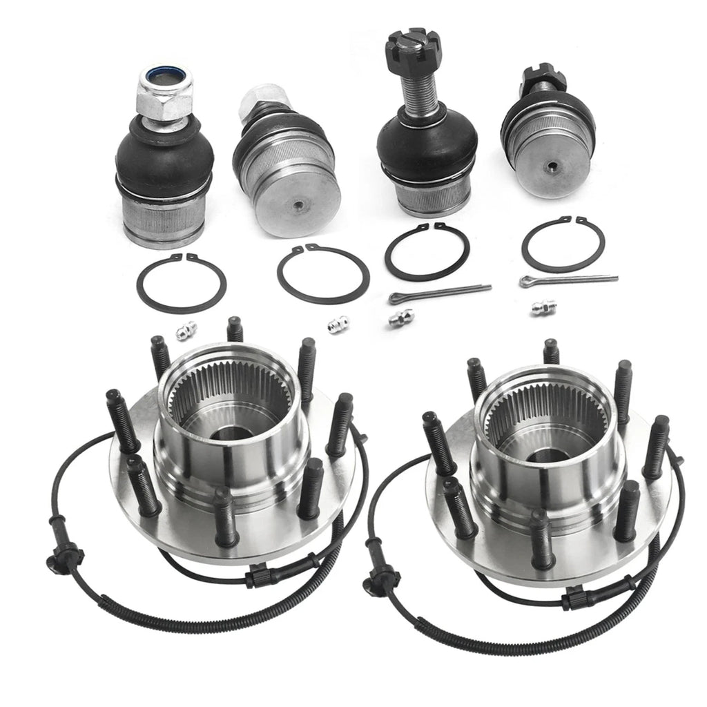 Ball Joints & Wheel Hub Kit w/ABS for Ford F-250 F-350 Super Duty (1999–2016)