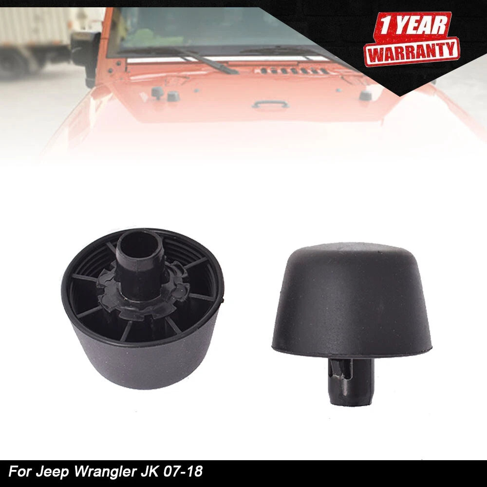 2X Hood Rubber Stoppers for Jeep Wrangler (2007–2018)