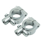25MM M10 Rearview Mirror Mount Holders Adapter Clamp for Motorcycles Silver