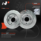 Front Drilled Brake Rotors for Nissan Versa (2009-2011)