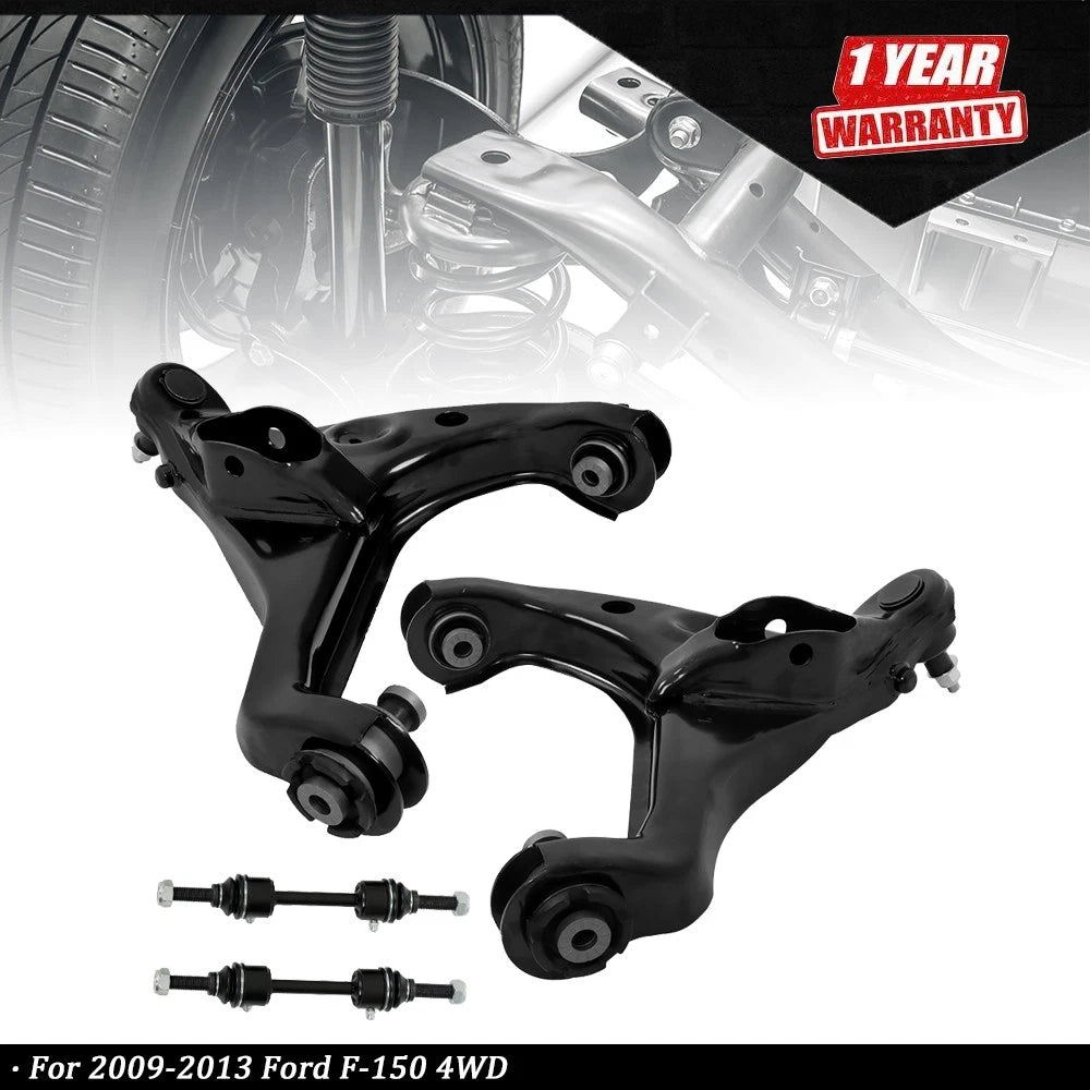 Set of 2 Front Lower Control Arms for Ford F-150 V8 4WD (2009–2013)