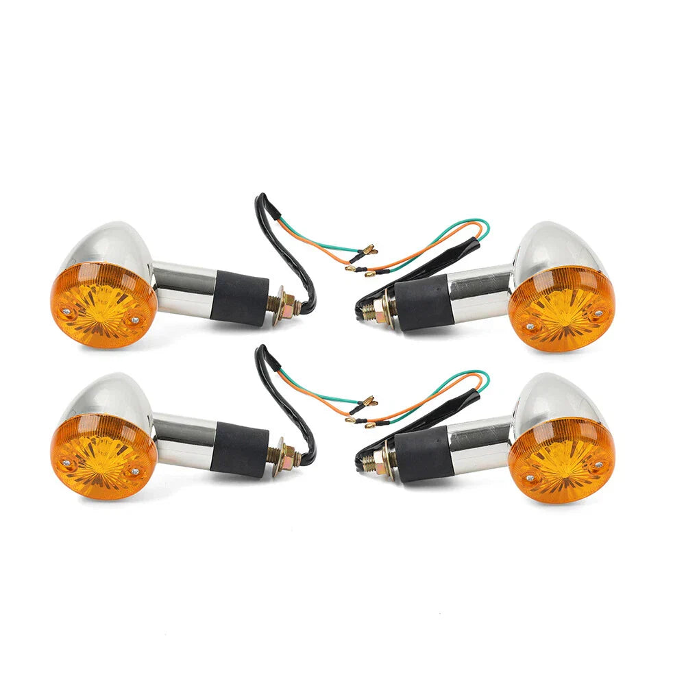 4 x Amber Turn Signal Lights for Suzuki Boulevard C109R C50 C90 (2005-2023)