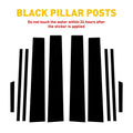 Set of 10 Pillar Posts for Toyota RAV4 (2019–2021) Glossy Black