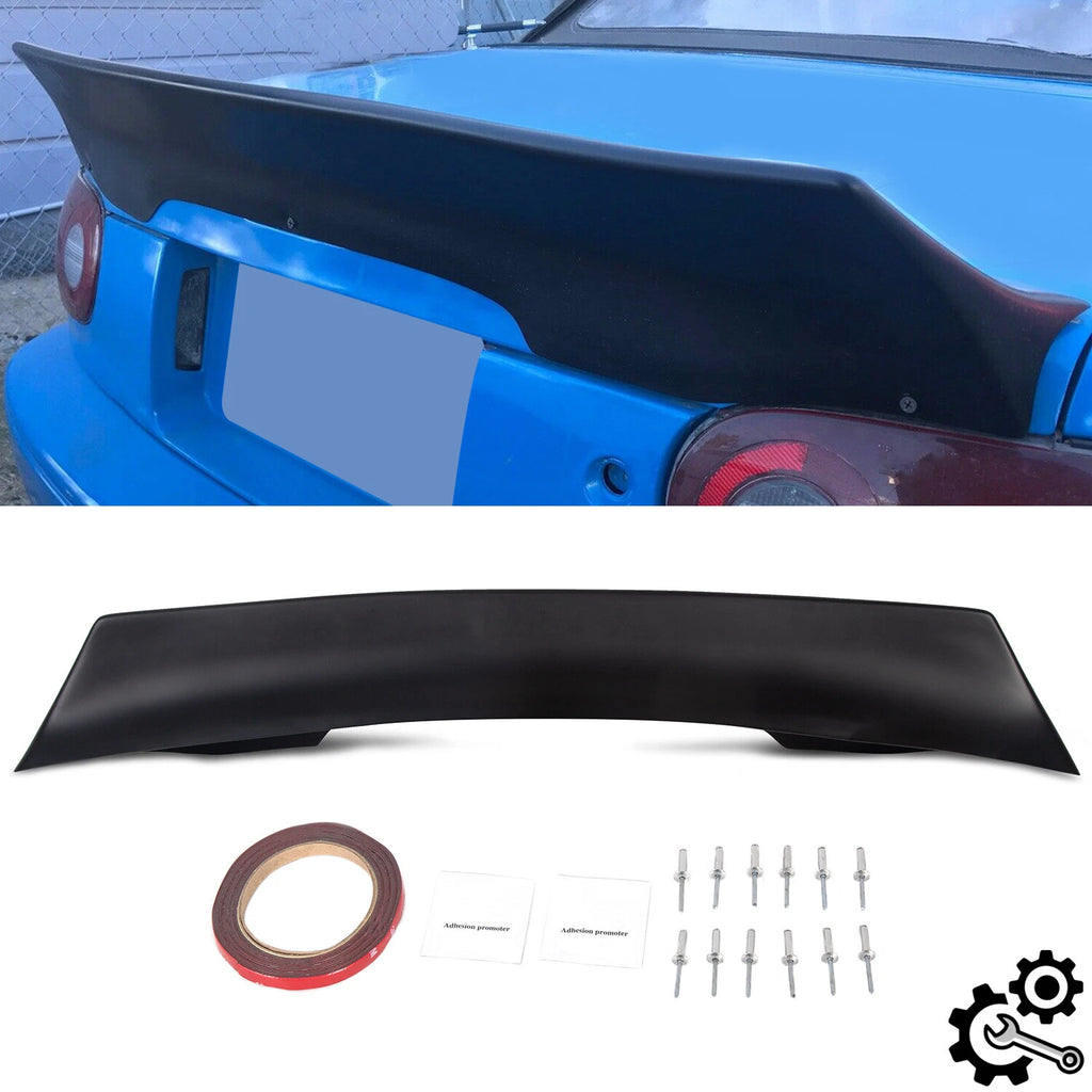 Matte Black Duckbill Rear Trunk Lip Spoiler for Mazda Miata (1990–1997)